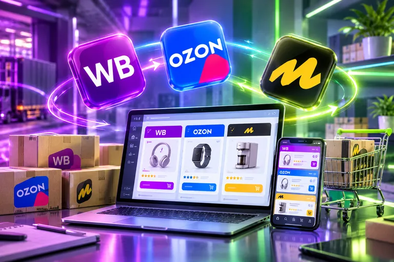 Продажа на wildberries, ozon и яндекс маркете одновременно
