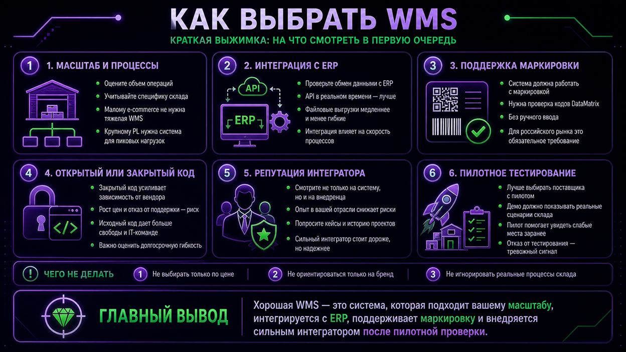 Как выбрать WMS-систему