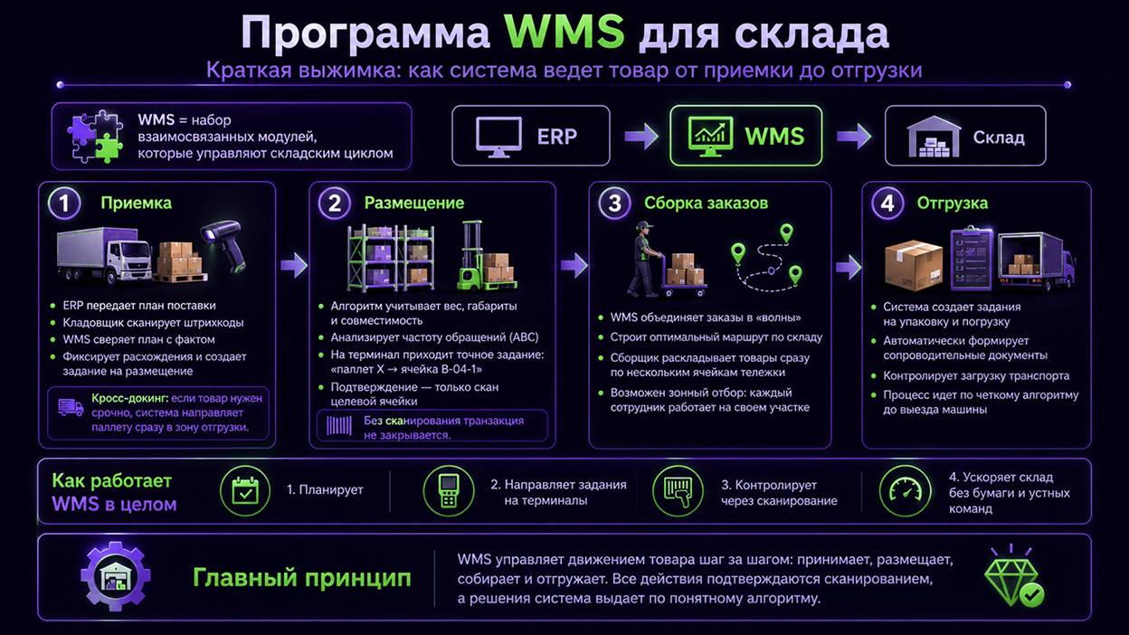 Принцип работы WMS-систем